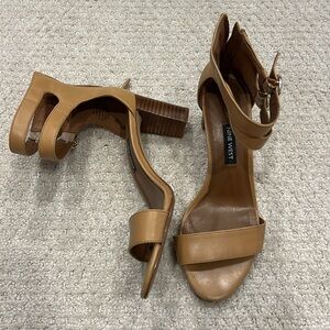 Nine West camel sandal heel